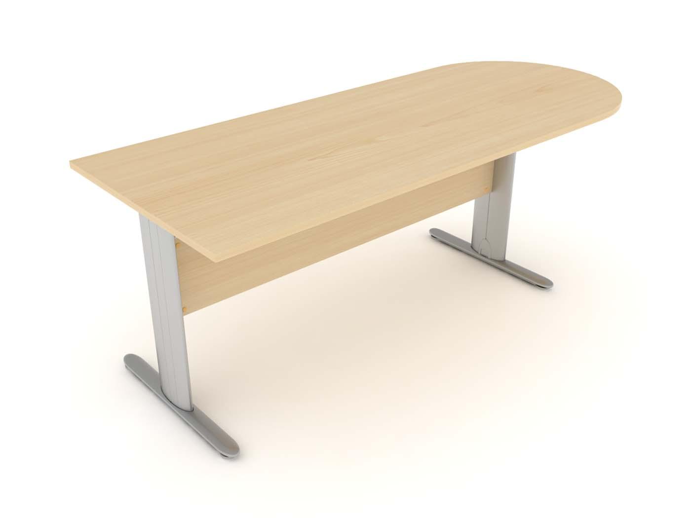 Optima Plus Single D End Meeting Table Optima Plus Single D End Meeting Table